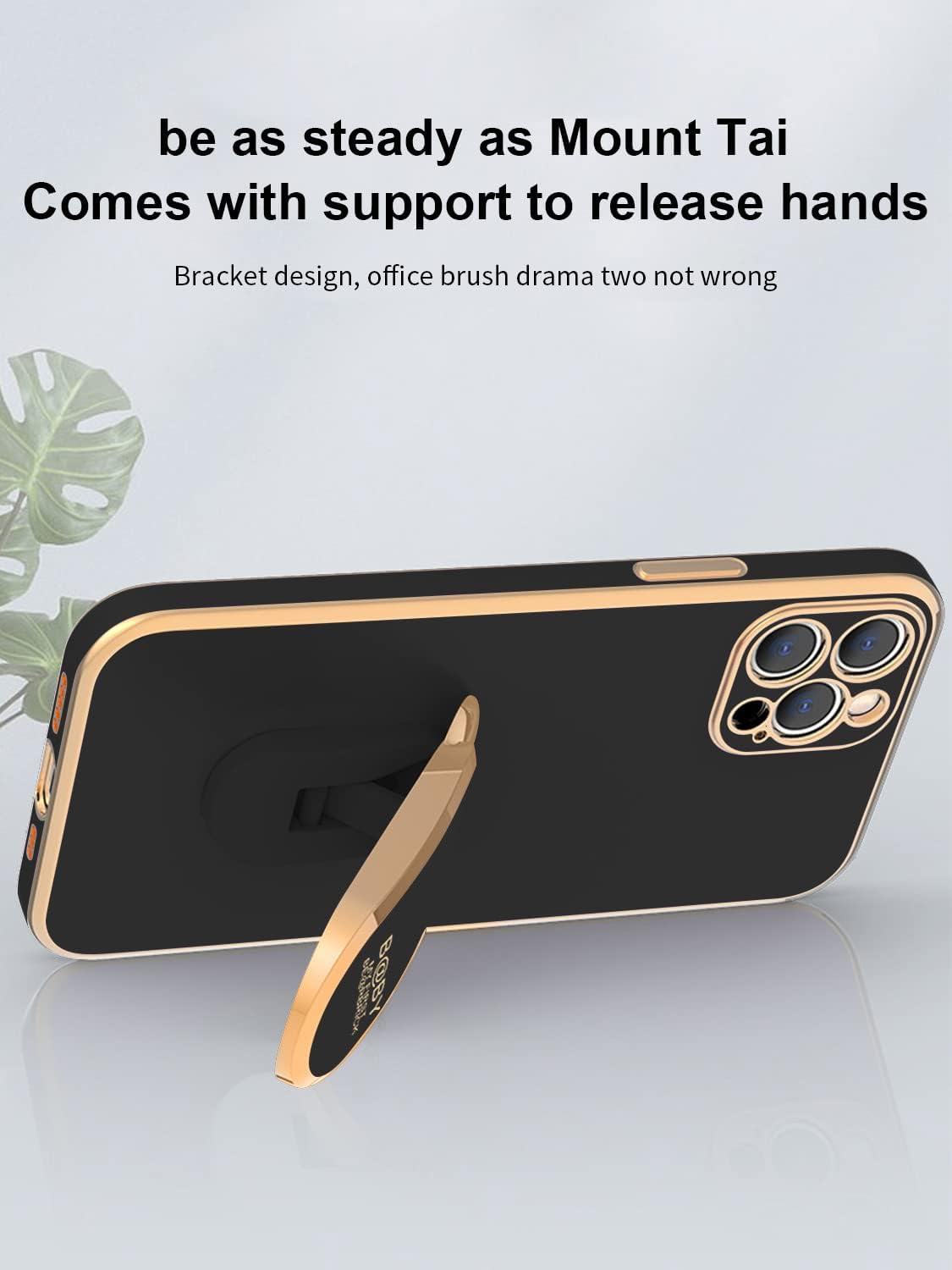 SINQERISHT Funda compatible con Samsung Galaxy A52 Carcasas con revestimiento 6D Panda Hidden Kickstand y protector de lente de cámara TPU cubierta