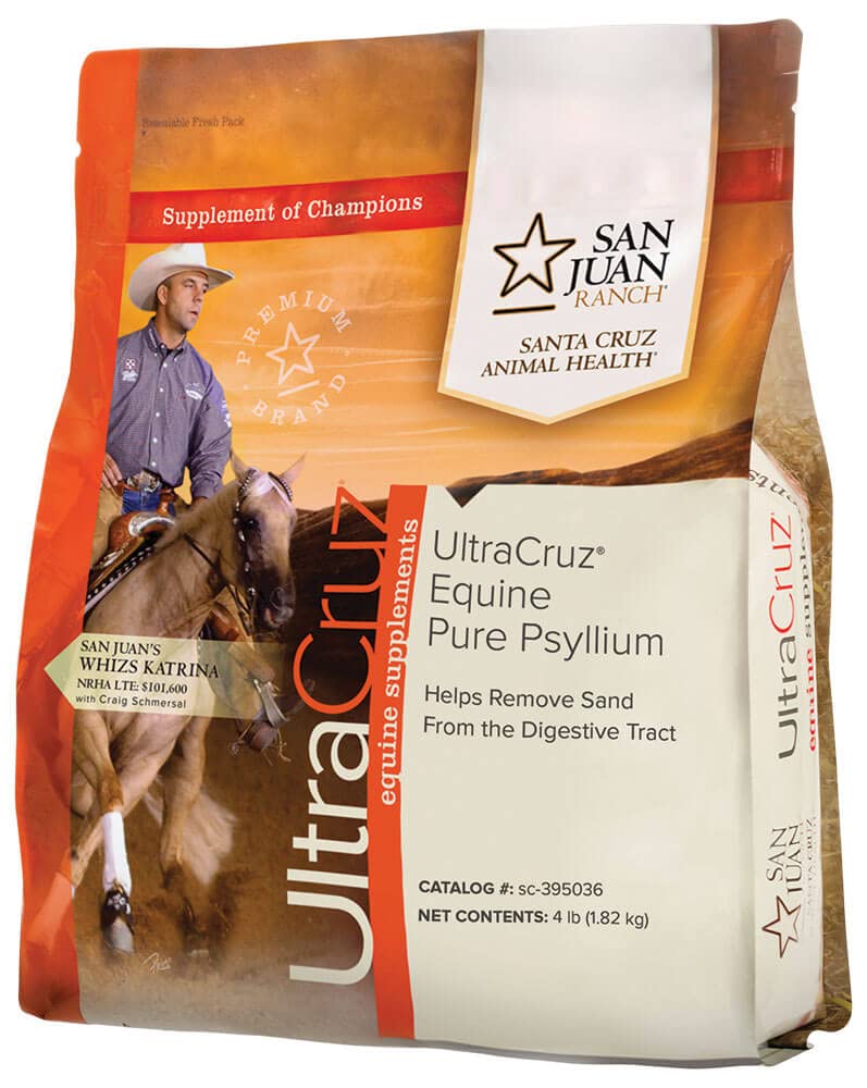 UltraCruz Equine Pure Psyllium Suplemento para caballos, 4 lb (suministro para 18 días)
