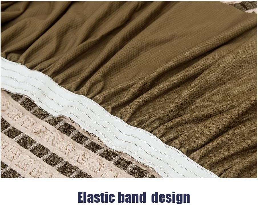 LiveGo Funda universal para sofá, 1 pieza, funda de sofá con falda para cojín de 1, 2, 3 plazas, duradera, lavable, de alta elasticidad, protector