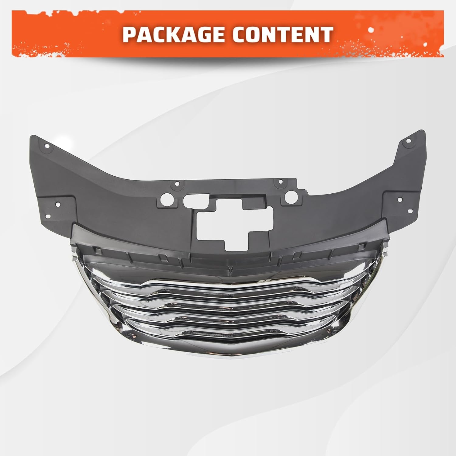 ECOTRIC Parrilla delantera compatible con Chrysler 200 Sedan 68082050AE CH1200353 2011-2014 Parachoques superior del radiador parrilla del capó del