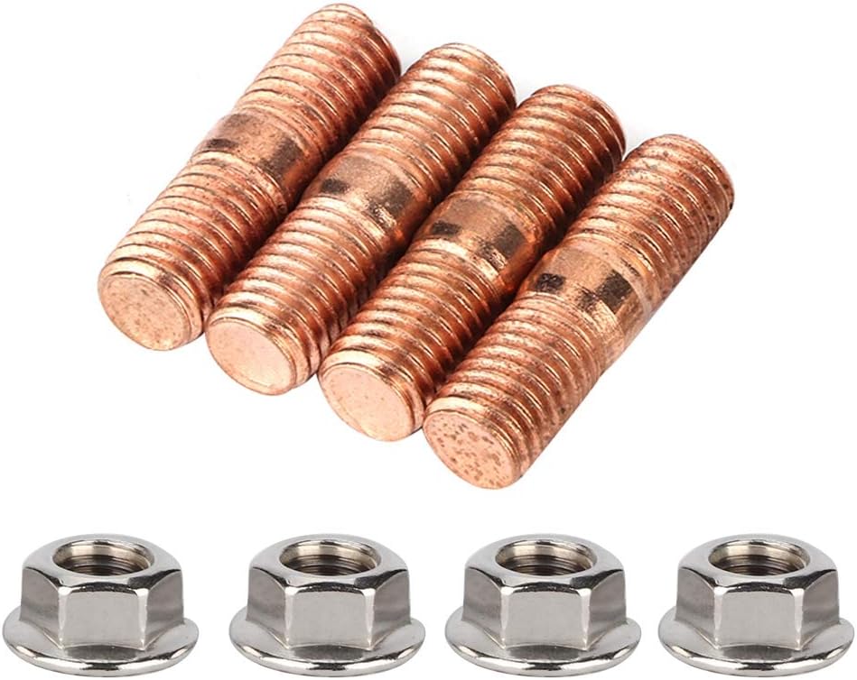 Kit de pernos Turbo, M10x1.50 Rosca T3 T4 T6 Kit de espárragos Turbo de escape, acero aleado de alta dureza
