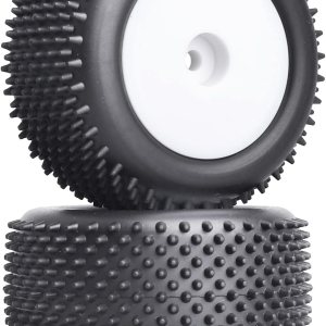 118 RC Buggy neumáticos traseros y ruedas Preglued para Wltoys 184011 A959 HSP 94815 94810 HPI Losi 118th Rail Buggy modelo, 2PCS (blanco) 118 RC Buggy neumáticos traseros y ruedas Preglued para Wltoys 184011 A959 HSP 94815 94810 HPI Losi 118th Rail Buggy modelo, 2PCS (blanco)