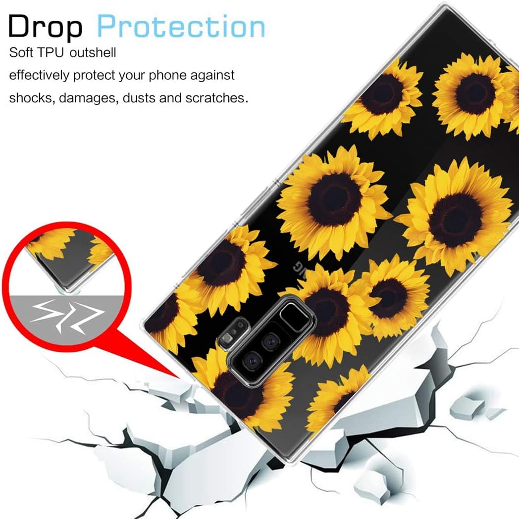 Funda para Galaxy S9 Plus, Galaxy S9+, Samsung S9 Plus, funda transparente y flexible de silicona de TPU de goma suave para Samsung Galaxy S9 Plus