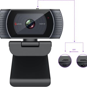 Angetube Cámara web con micrófono, cámara web de 1080p con cubierta de privacidad para PC, computadora, laptop, computadora de escritorio, MacBook, Angetube Cámara web con micrófono, cámara web de 1080p con cubierta de privacidad para PC, computadora, laptop, computadora de escritorio, MacBook,