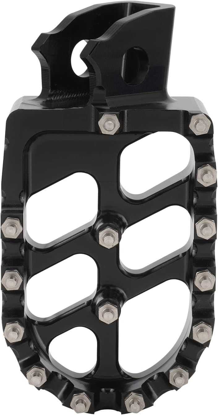 AnXin Estriberas para moto de cross Estriberas de motocicleta Pedales descansos CNC para TTR 110 TTR110 TTR 110E TTR110E 2011-2023 Pit Bike Negro