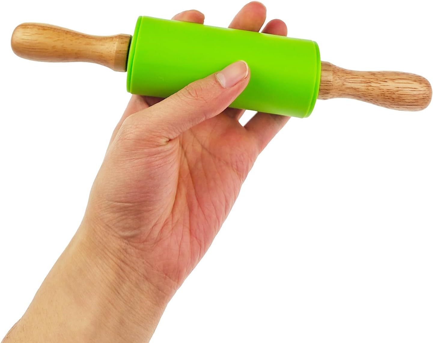 Paquete de 6 rodillos pequeños para niños, rodillos para niños para la cocina del hogar (6 colores) (9 pulgadas)