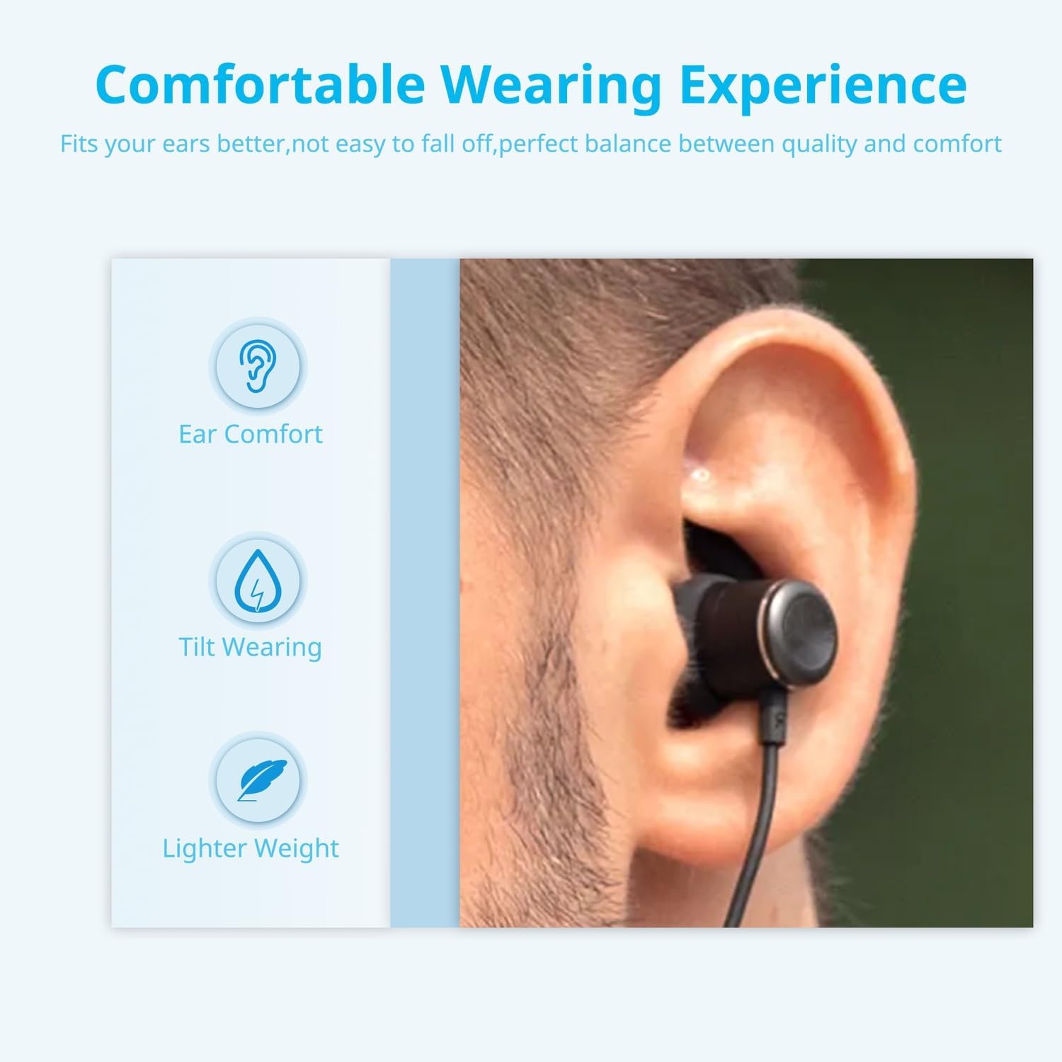 Auriculares intraurales con cable, auriculares con micrófono, auriculares con aislamiento de ruido, espuma viscoelástica para iPhone, Samsung,