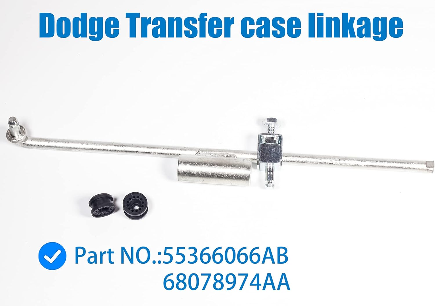 55366066AB Dodge Transfer Case Shifter Control Linkage +68078974AA Kit de bujes de ojal para Dodge Ram 1500 2500 3500 4500 2008 2009 2010 2011 2012