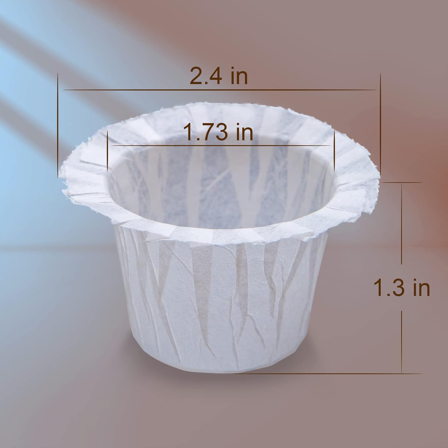 Filtros de café de papel desechables de 200 unidades, filtro de café compatible con cafeteras Keurig de una sola porción 1.0 y 2.0, se adapta a