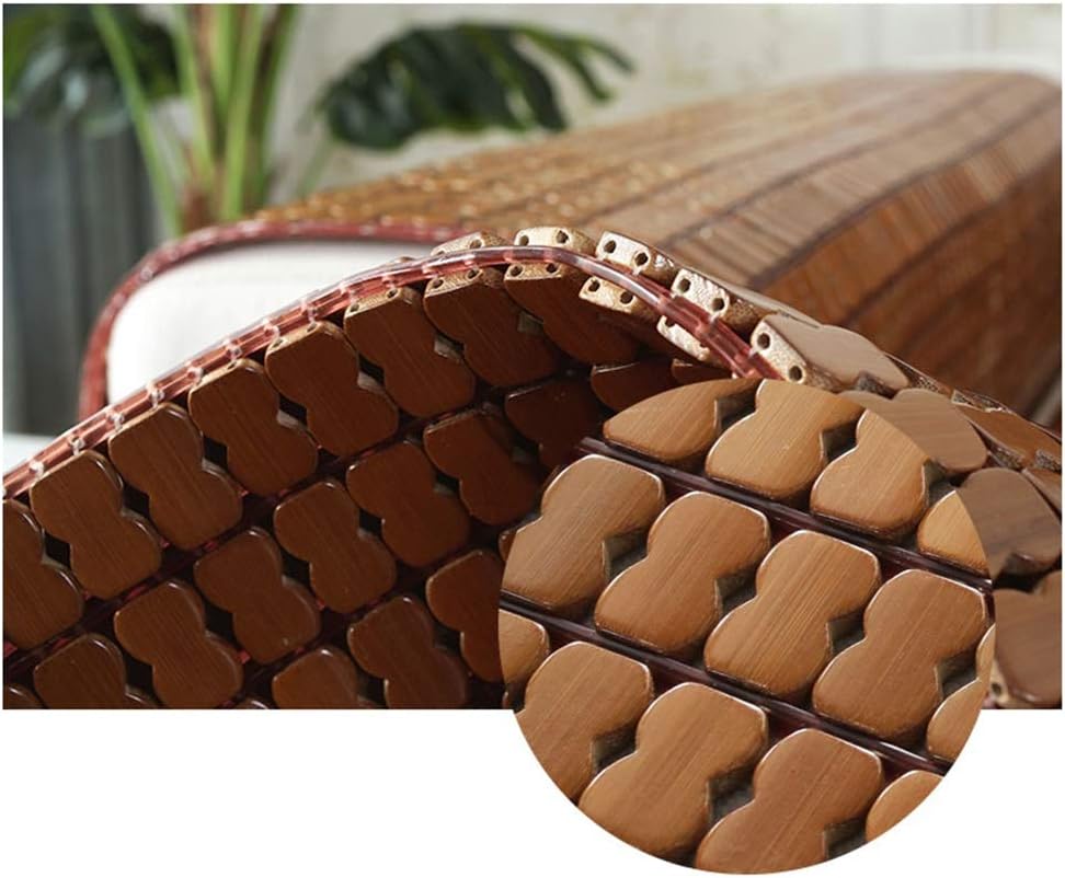 LJIANW-summer sleeping mat, Funda de sofá seccional, cojín de bambú para sofá de tela antideslizante, cojín de sofá de verano, suave, transpirable,