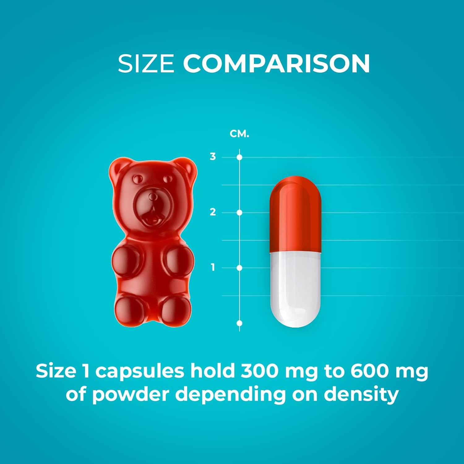 Capsuline Clear Size 1 Empty Vegetarian Capsules 1000 Count – Gelatin Capsules