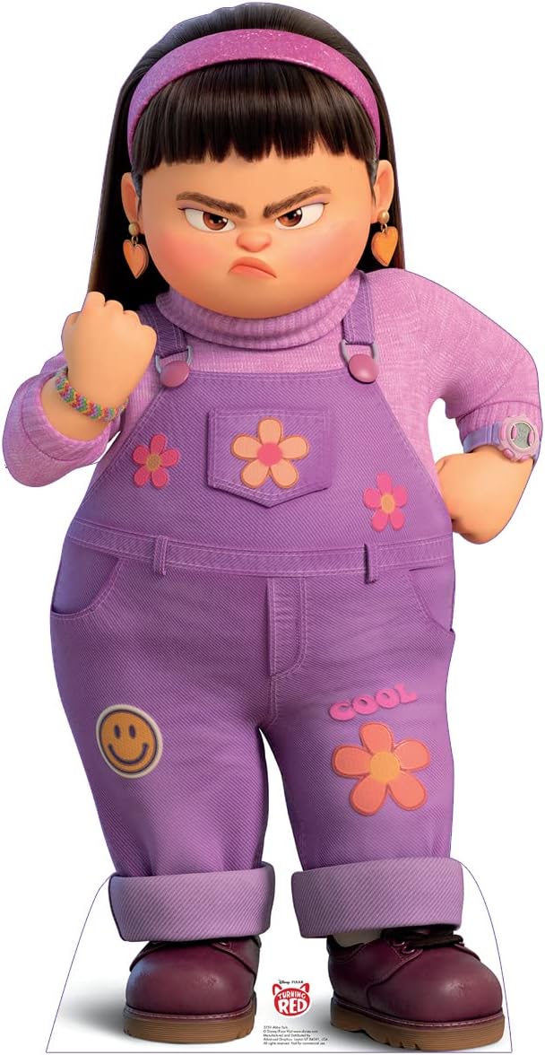 Cardboard People Abby Park – Soporte de cartón de tamaño real, diseño de Disney Pixar se vuelve rojo (película de 2022)
