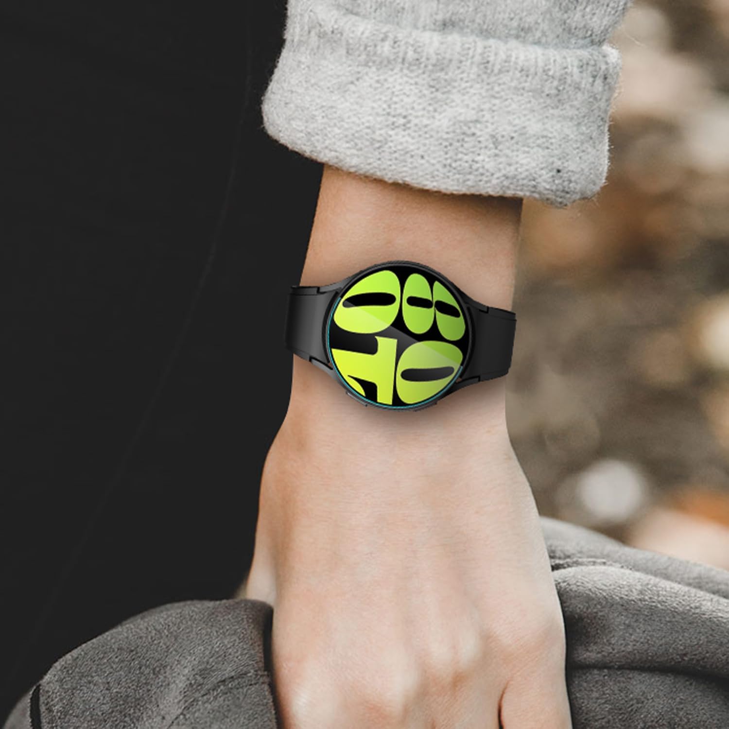 AMANECER Paquete de 2 protectores de pantalla de vidrio templado diseñados para Galaxy Watch 6 de 1.575 pulgadas, 1.732 pulgadas y Glaxy Watch 6