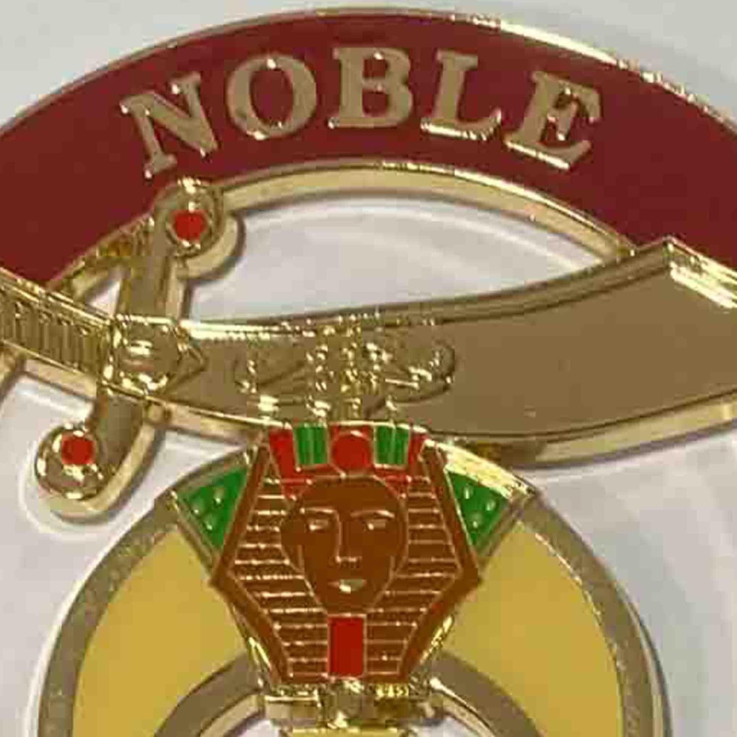 Shriner Auto Emblem Scimitar y Creciente con la Cruz de Malta.
