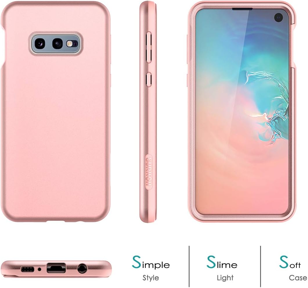 SURITCH Funda para Samsung Galaxy S10e, Protector de pantalla integradoCompatible con carga inalámbricaCubierta trasera resistente híbrida