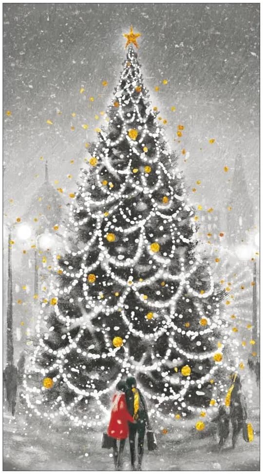La Fête de Noël – Toallas de invitados  30 CT  Servilletas decorativas de papel de Navidad para bufé, cocina o baño, toallas de mano con la punta de