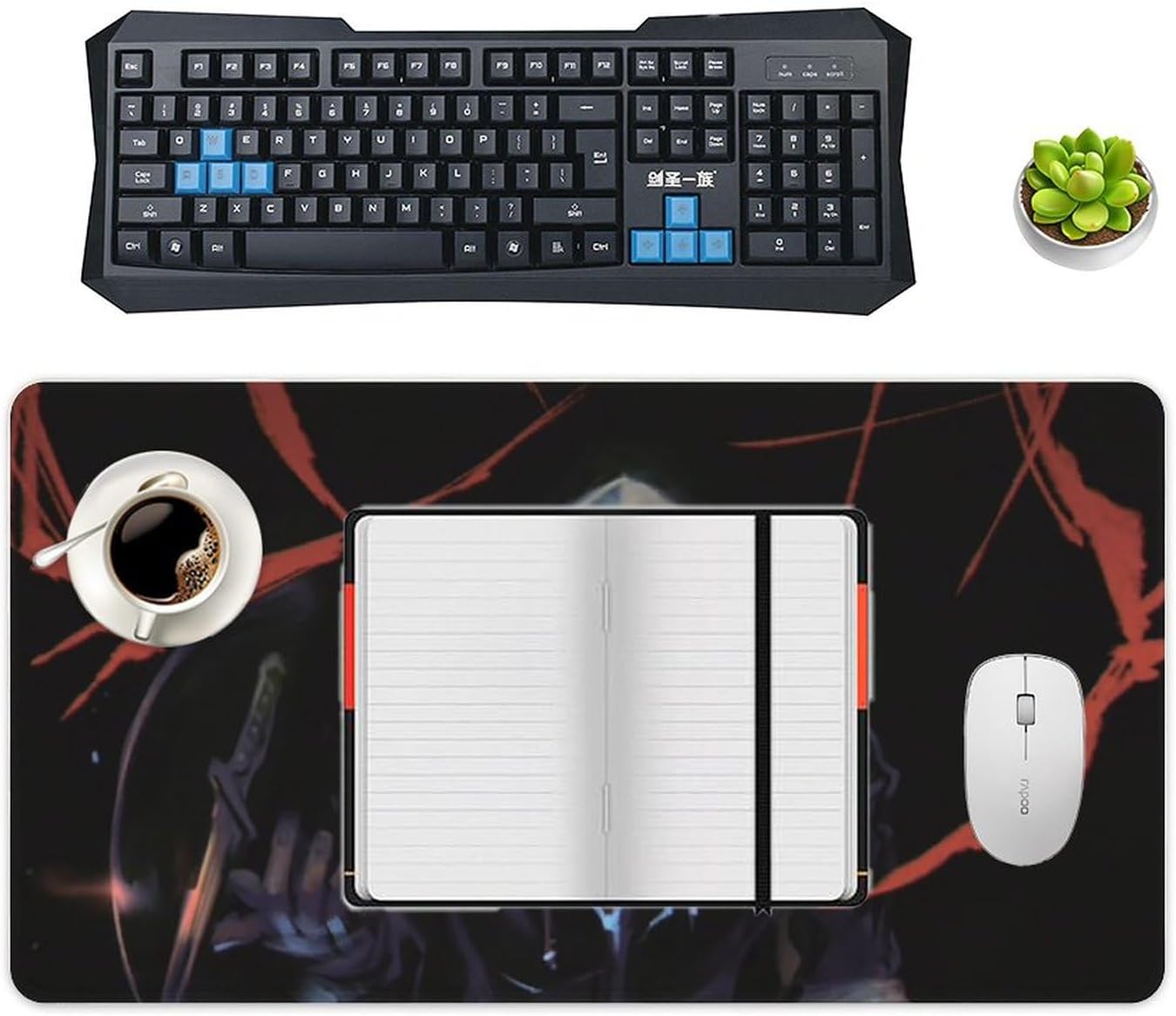 Dead by Daylight – Alfombrilla de mouse para videojuegos, diseño de anime, protector de escritorio grande XXL para el trabajo, la oficina y el
