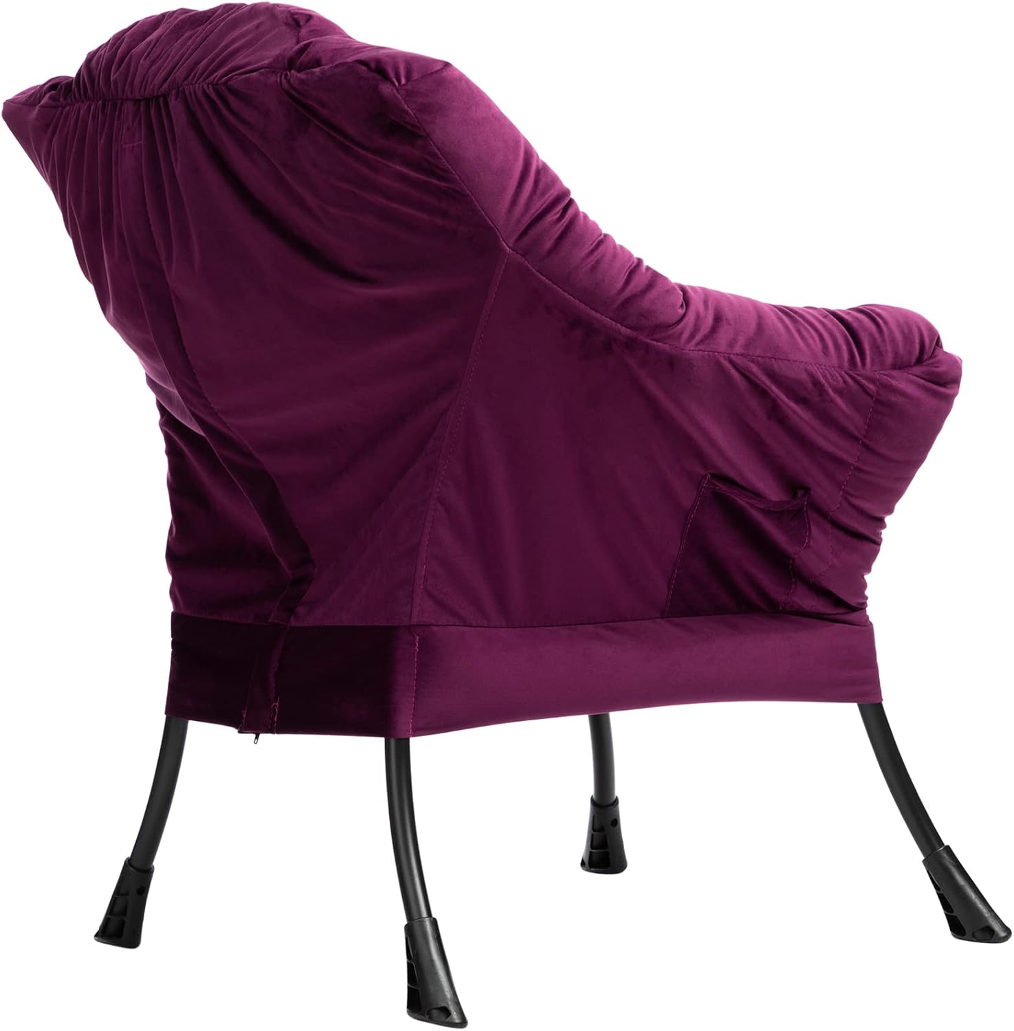 HollyHOME Silla perezosa grande de tela, silla de lectura decorativa, acogedora silla de salón con reposabrazos, silla de sofá de ocio para sala de