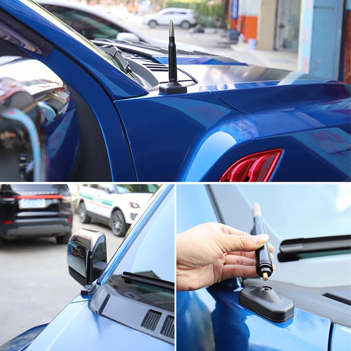 Antena de bala para automóvil, antena universal de repuesto para camión, antena de radio para automóvil, accesorios geniales para automóvil