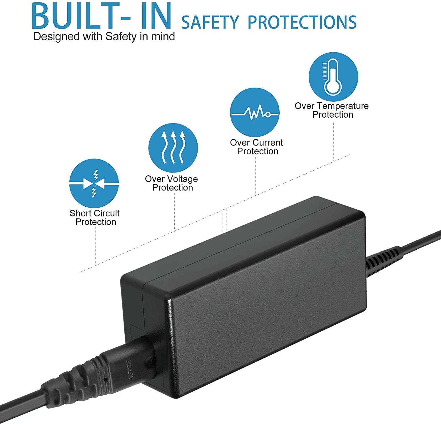 Marg Adaptador CC de 12 V CA CC para First Alert H.264 DVR H264 Grabación de video digital DC8810 PRO-DC8810-520 FirstAlert HD Sistema de seguridad
