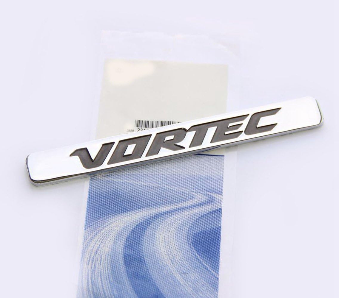 2 emblemas OEM Vortec para Silverado GM Truck 6.0 Litro 1500 2500Hd Insignia cromada