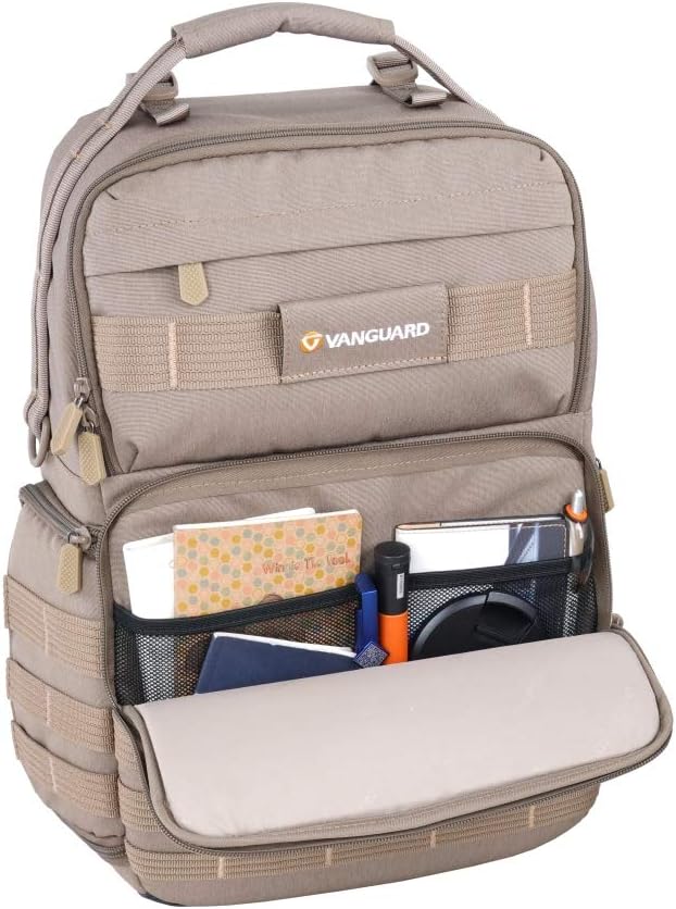 VANGUARD VEO Range T48 BG – Mochila para cámaras réflex digital profesionalessin espejo, estilo táctico, color beige