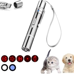 Juguete de puntero láser para gatos de interior, juguete interactivo para gatos, puntero láser de luz roja, multimodo recargable por USB, juguete Juguete de puntero láser para gatos de interior, juguete interactivo para gatos, puntero láser de luz roja, multimodo recargable por USB, juguete