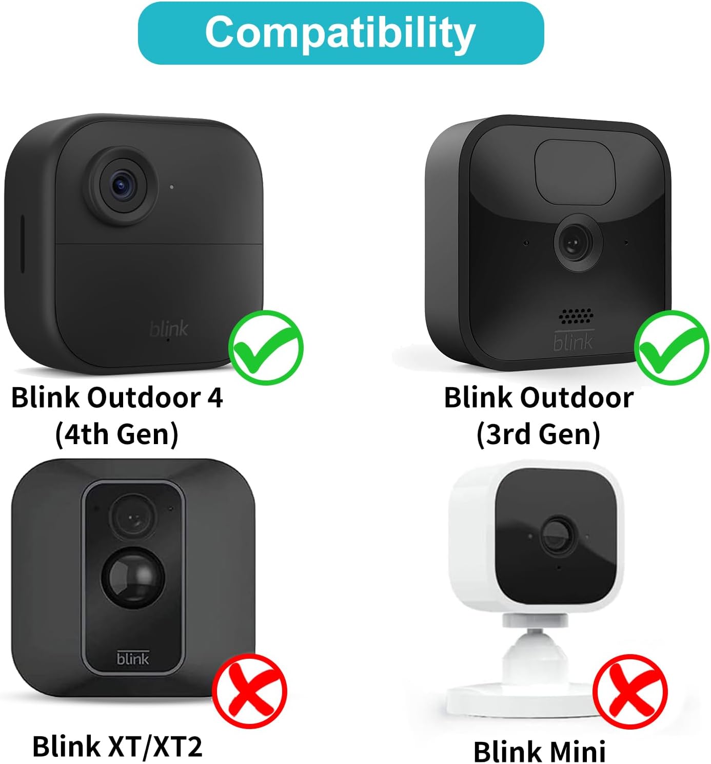 Blink Outdoor 4 (4. generación), carcasa protectora resistente a la intemperie y montaje ajustable de 360 con módulo de sincronización 2 soporte