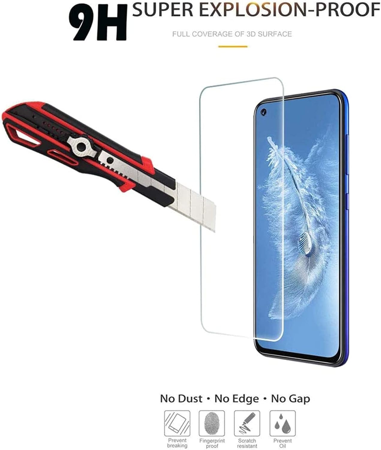 Paquete de 2 protectores de pantalla para Freeyond F9, resistente a los arañazos, sin burbujas, antihuellas, HD, transparente, compatible con