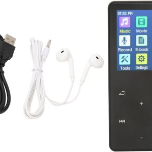 Jectse Reproductor de MP3 con Bluetooth, reproductor MP3 MP4 Reproductor de música portátil con pantalla táctil de 1.8 pulgadas, sonido sin pérdidas Jectse Reproductor de MP3 con Bluetooth, reproductor MP3 MP4 Reproductor de música portátil con pantalla táctil de 1.8 pulgadas, sonido sin pérdidas
