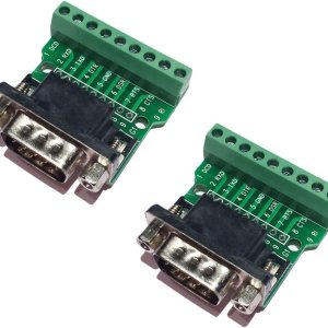 Sysly DB9 RS232 D SUB Adaptador macho a 9 posiciones Terminal Breakout Board 2Pcs Sysly DB9 RS232 D SUB Adaptador macho a 9 posiciones Terminal Breakout Board 2Pcs