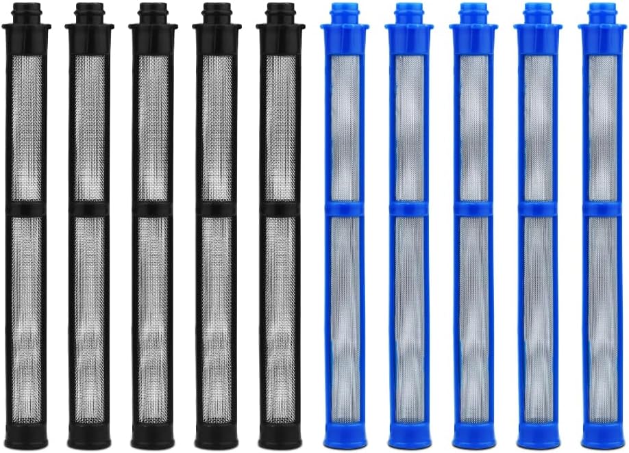 Filtro de pistola pulverizadora sin aire 287032 y 287033 compatible con Graco Adecuado para pistola rociadora Contratista II y FTx II Latex 60 Mesh