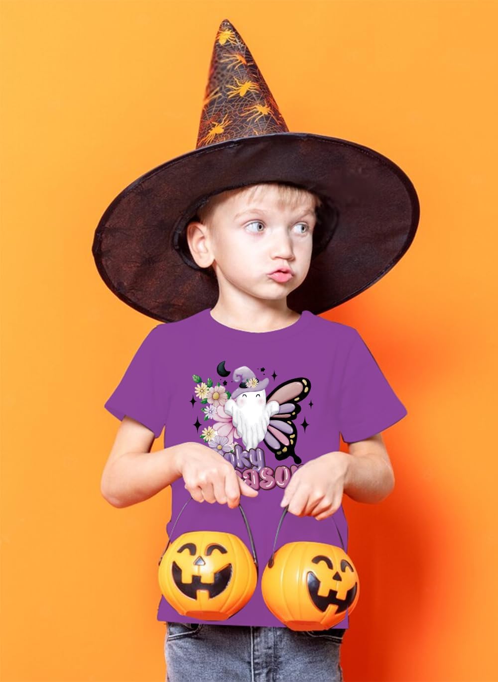 Halloween T Shirt Toddler Short Sleeve Halloween Cotton Tees for Baby