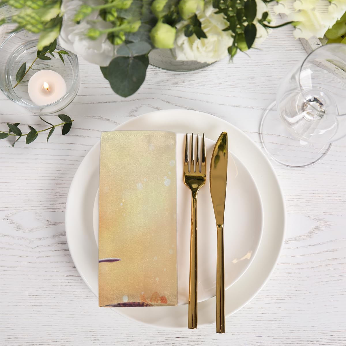 Cloth Napkins Set of 6 Hummingbird Flowers 20×20 Inch Cloth Napkins Bird Washable Reusable Kitchen Dinner Napkins Table Decor for Wedding, Holiday