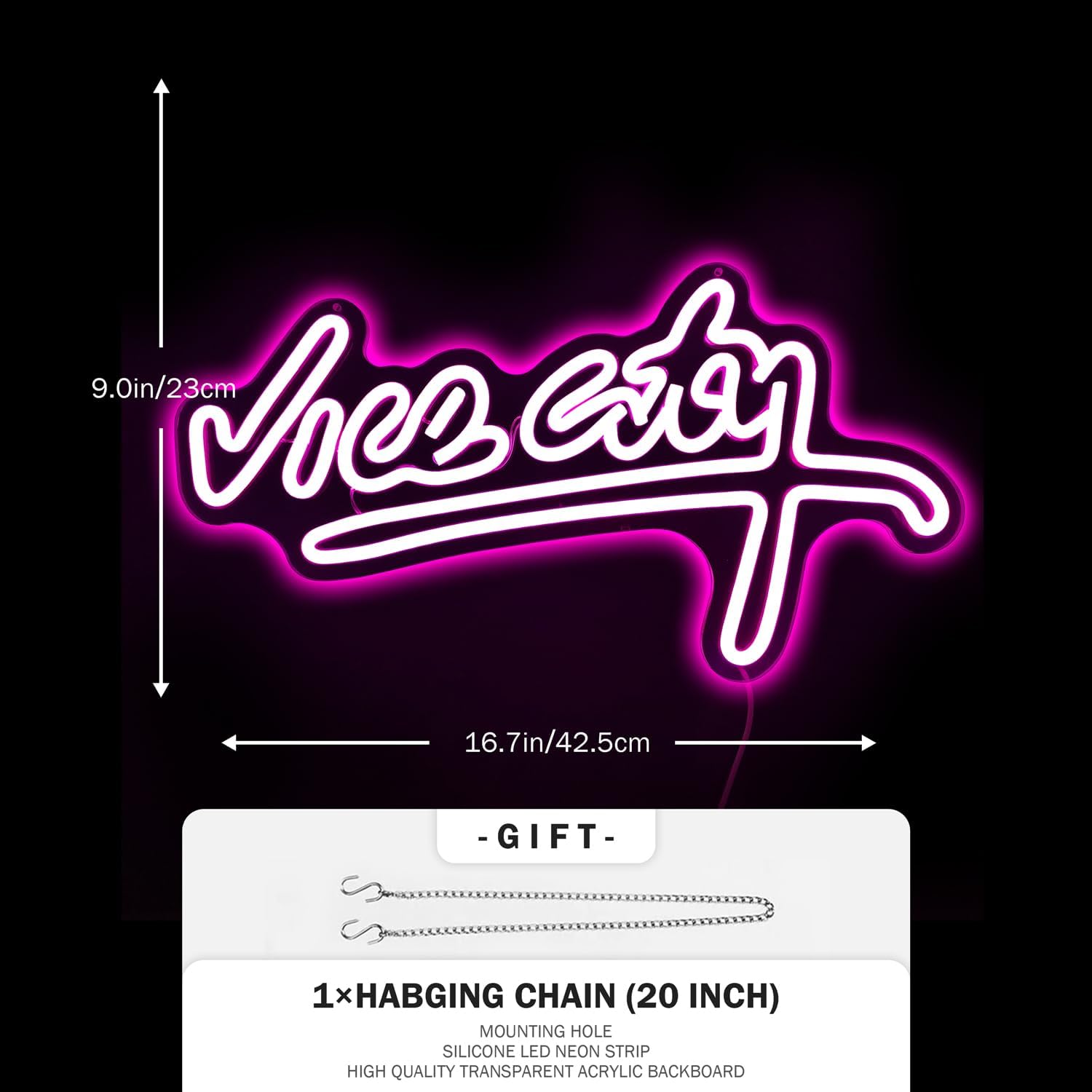 Letrero de neón de Vice City para pared, letreros de luz rosa para sala de juegos, dormitorio, bar, fiesta, decoración de pared, letras de neón para