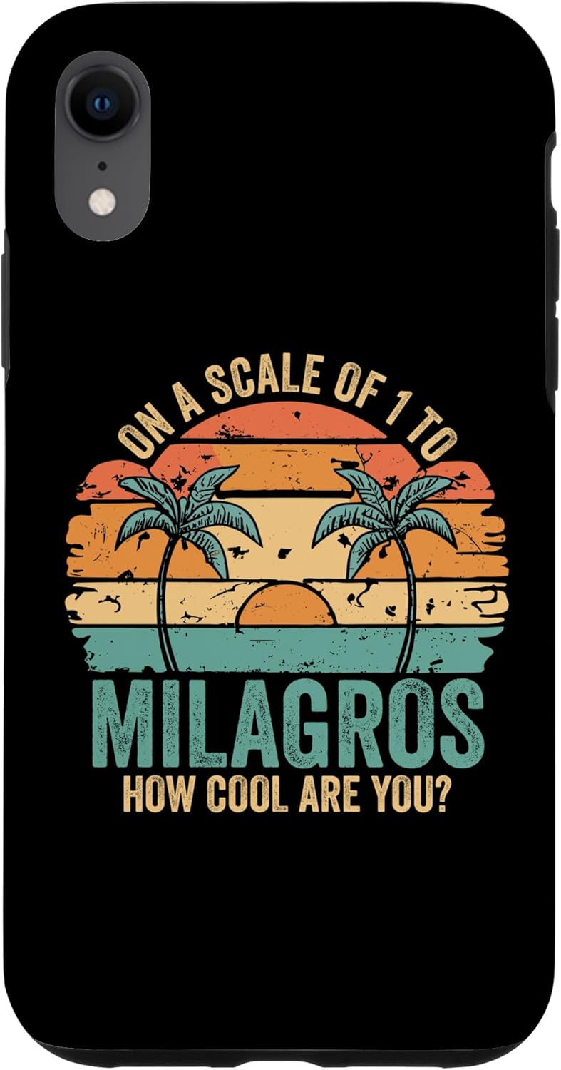 iPhone XR MILAGROS Cute Retro Girls Groovy MILAGROS Personalized Name Case