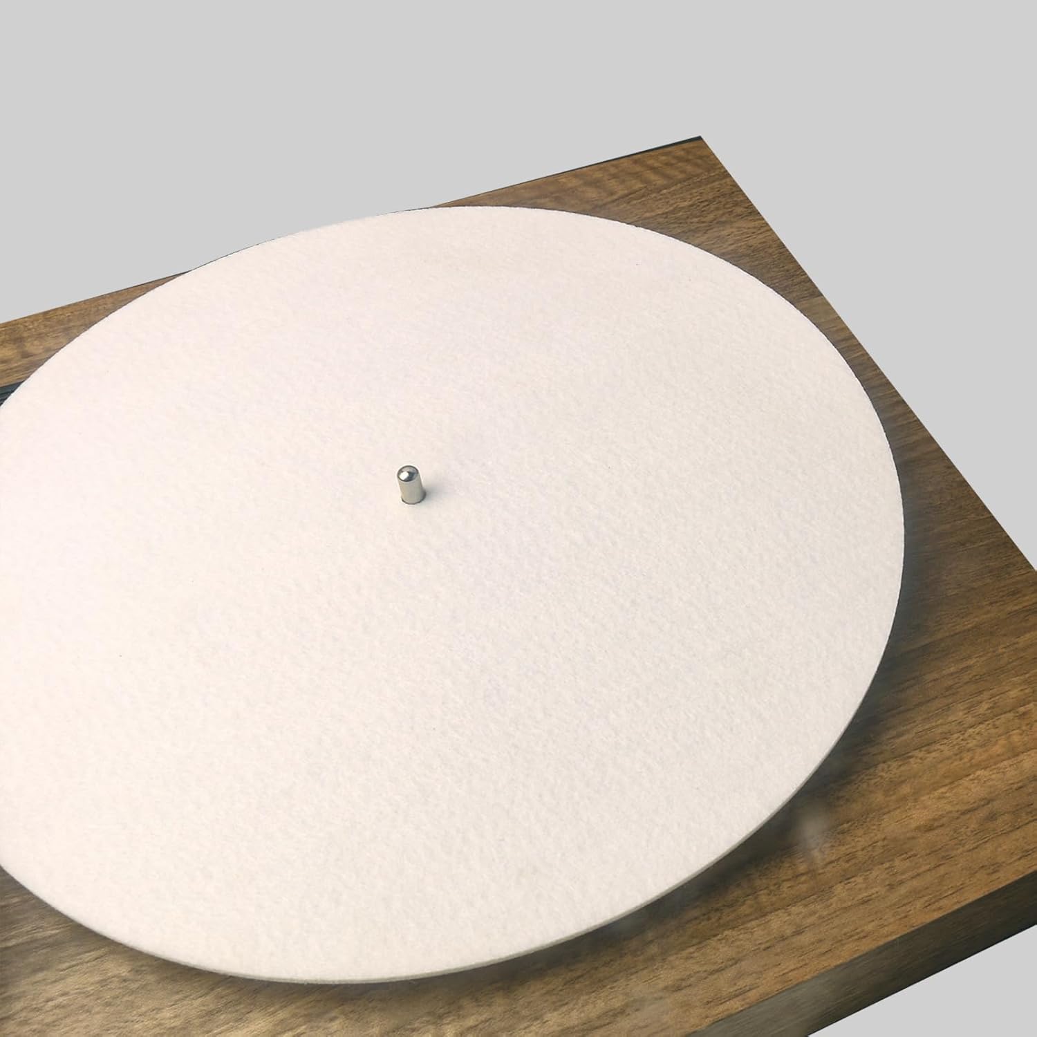Tapete de lana blanca para tocadiscos, tapete giratorio de 12 pulgadas, antiestático para discos de vinilo LP, accesorios para tocadiscos, equipo de