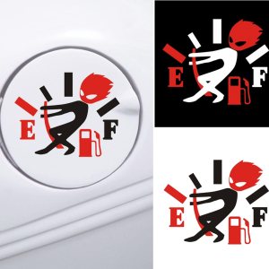 2 calcomanías divertidas para automóvil, calcomanías de alto consumo de gasolina, ajuste de angry boy, calcomanías vacías para coches, camiones, 2 calcomanías divertidas para automóvil, calcomanías de alto consumo de gasolina, ajuste de angry boy, calcomanías vacías para coches, camiones,