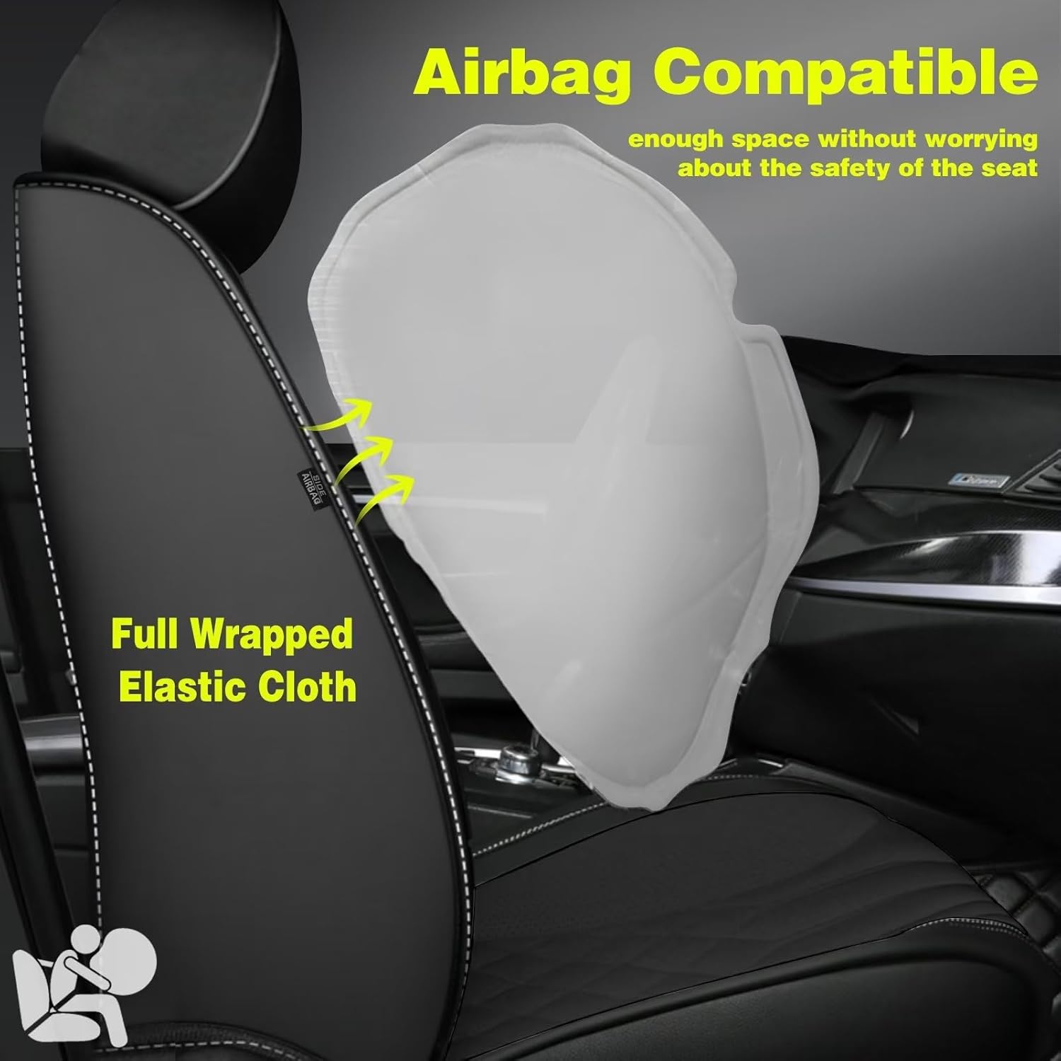 Juego completo de fundas de asiento de automóvil para Ford Ranger 2019-2024, protector de asiento de cuero transpirable impermeable con bolsa de