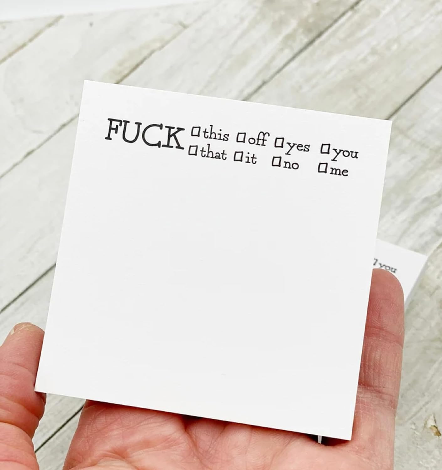 Divertida nota adhesiva What The Fucks F*ck, Bloc de notas adhesivas, divertido y grosero accesorio de escritorio, regalos para amigos, compañeros