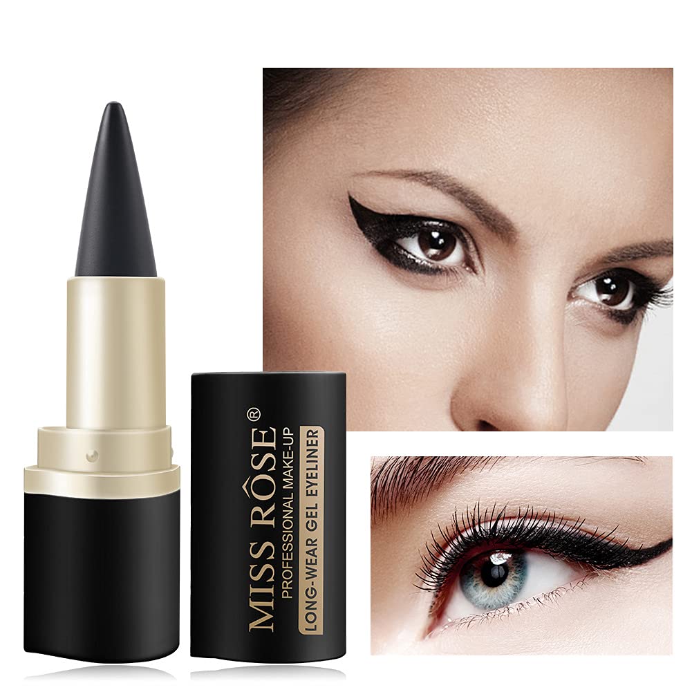 2PCS Profesional Preciso Árabe Aduanas Larga Desgaste Gel Negro Eyeliner Eye Liner Pen
