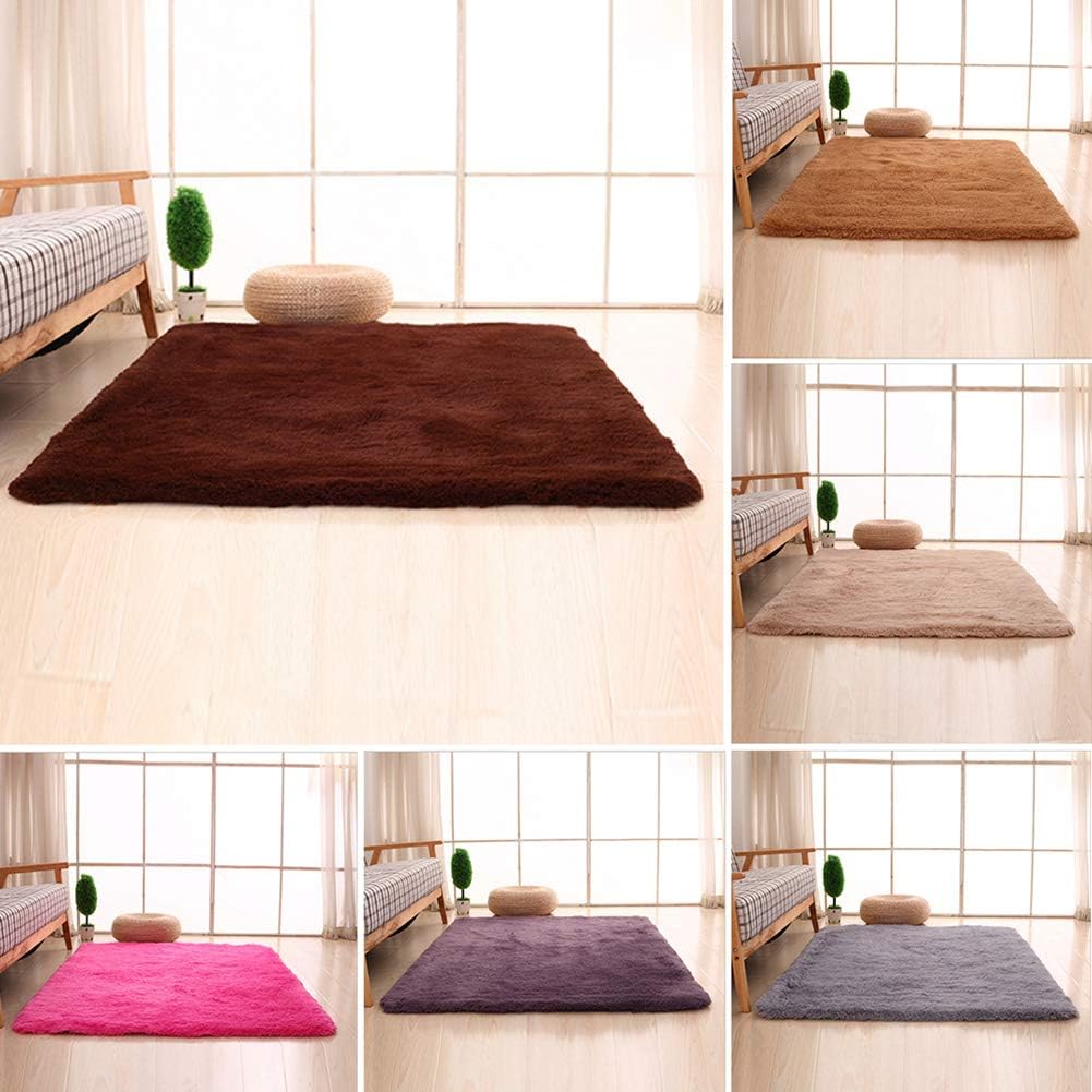 San Valentín antideslizante suave sala de estar dormitorio lanudo área alfombra alfombra alfombra decoración del hogar beige amarillo 19.7 * 31.5 in