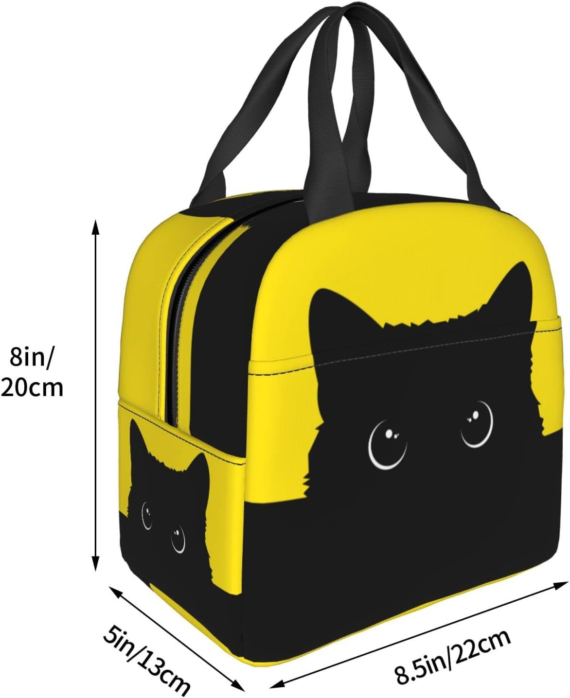 Bolsa de almuerzo para gatos para mujer, hielera aislada, reutilizable, impermeable, para trabajo, oficina, viajes, picnic