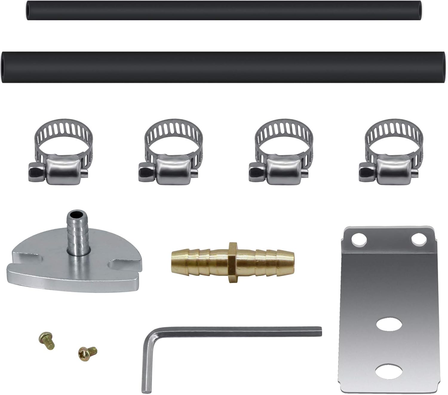 Kit de regulador de presión de combustible ajustable universal, regulador de presión de inyección de aceite de gas de aluminio con calibre de 0-140