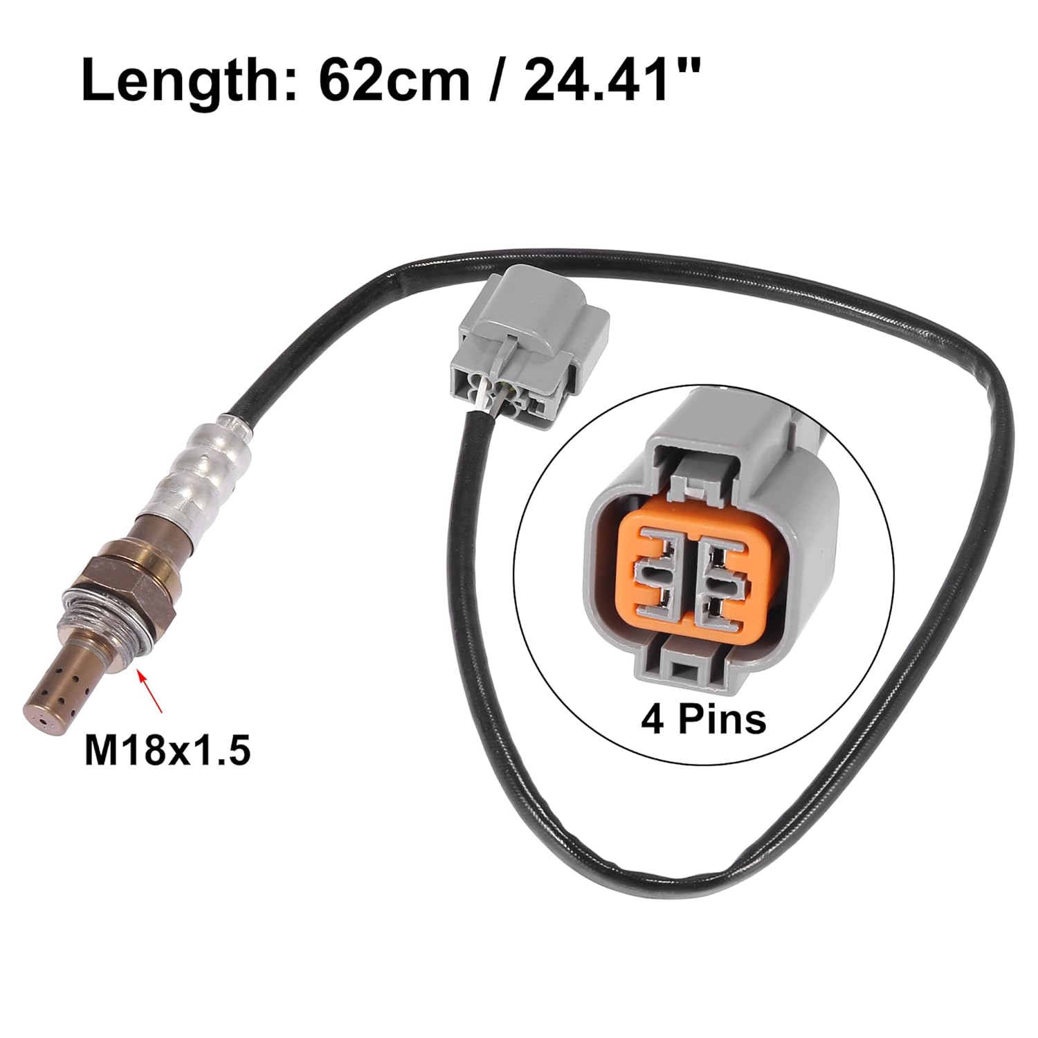 X AUTOHAUX 39210-2G550 Sensor de oxígeno O2 de relación de combustible trasero de repuesto para Hyundai Sonata para Kia Optima 2011-2013