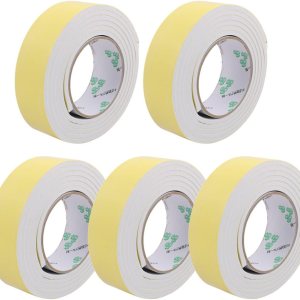 uxcell 5 cintas de espuma EVA de un solo lado de 1.575in de ancho, 0.197in de grosor, 6.6ft de longitud para ventana de puerta uxcell 5 cintas de espuma EVA de un solo lado de 1.575in de ancho, 0.197in de grosor, 6.6ft de longitud para ventana de puerta