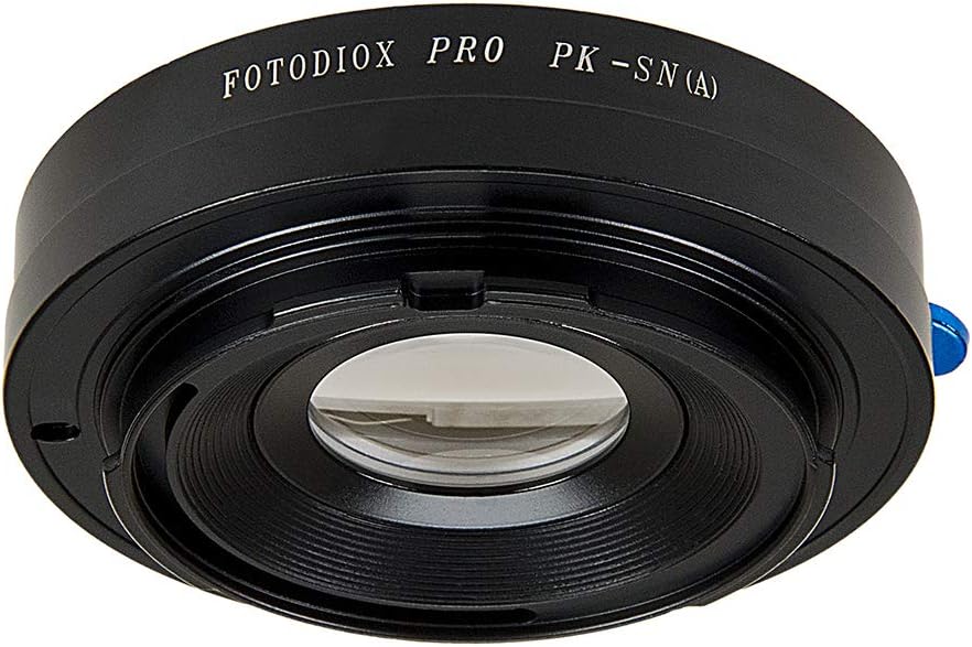 Fotodiox Adaptador de montaje de lente compatible con lentes SLR Pentax K Mount (PK) a Sony Alpha A-Mount (y Minolta AF) cuerpo de cámara SLR
