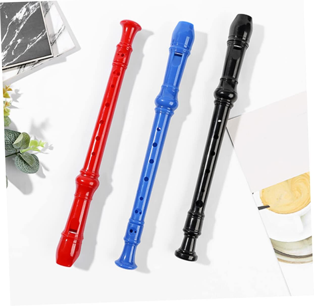Grabadora de instrumento de madera para clarinete musical para niños niños musicales para niños 1 juego flauta artista C grabadora de llaves para
