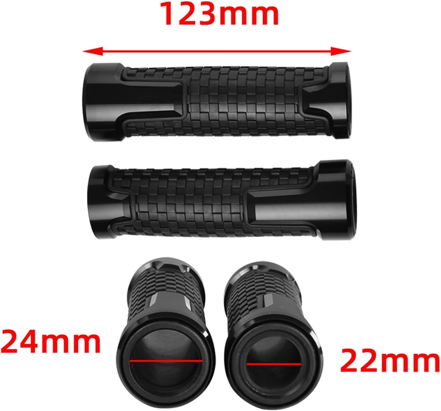 Non Slip Handlebar Grips Scooter Retro Motorcycle Handles Hand Grip for Kawasaki Z250 Z400 Z650 Z750 Z800 Z900 Z1000