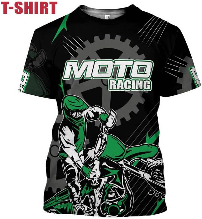 Leprints – Camiseta de motocross personalizada con número y nombre de carreras 3D para motocicleta, todoterreno, sudadera con capucha